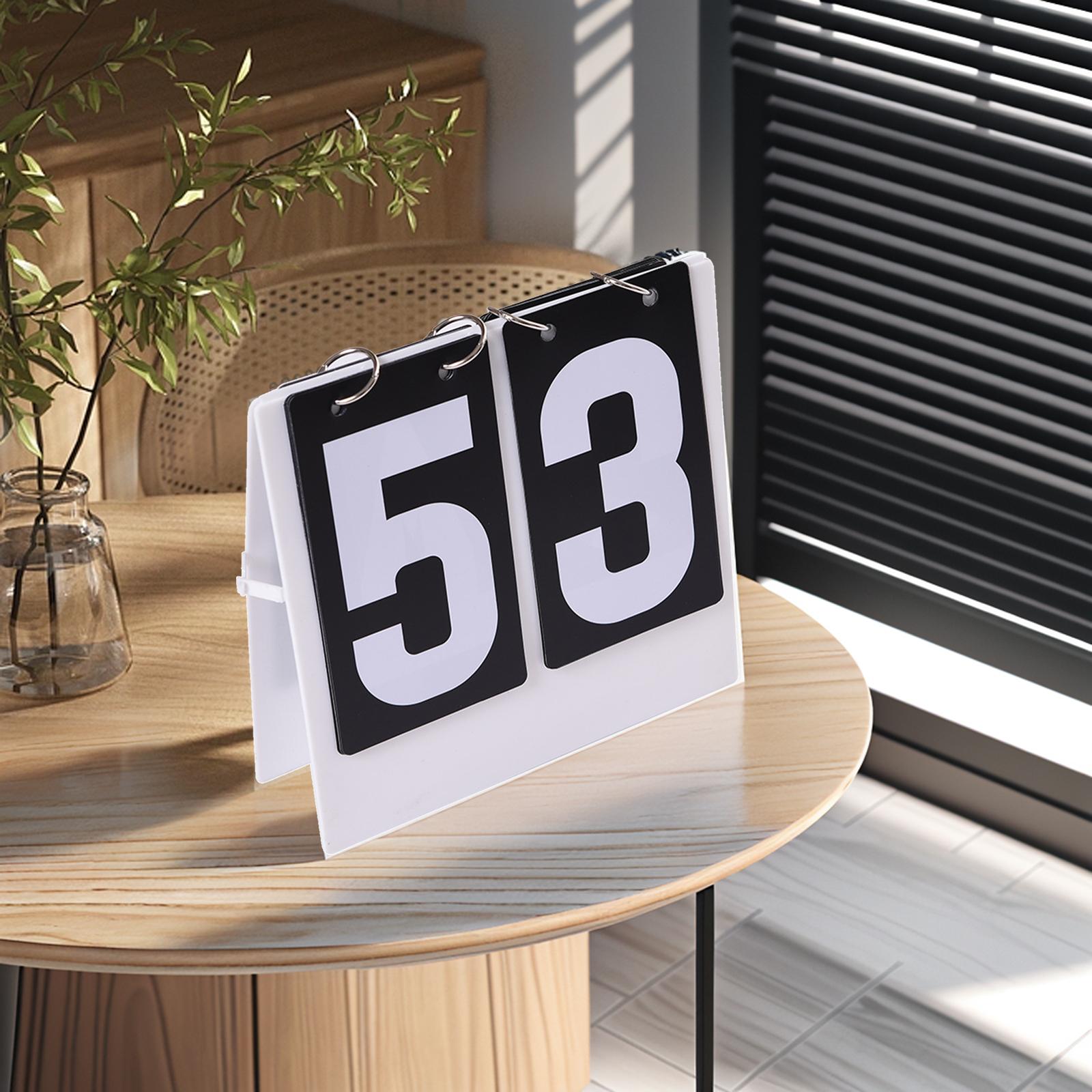 Table Tennis Score - Basketbal Flip Scorebord Multifunctionele Flip Score