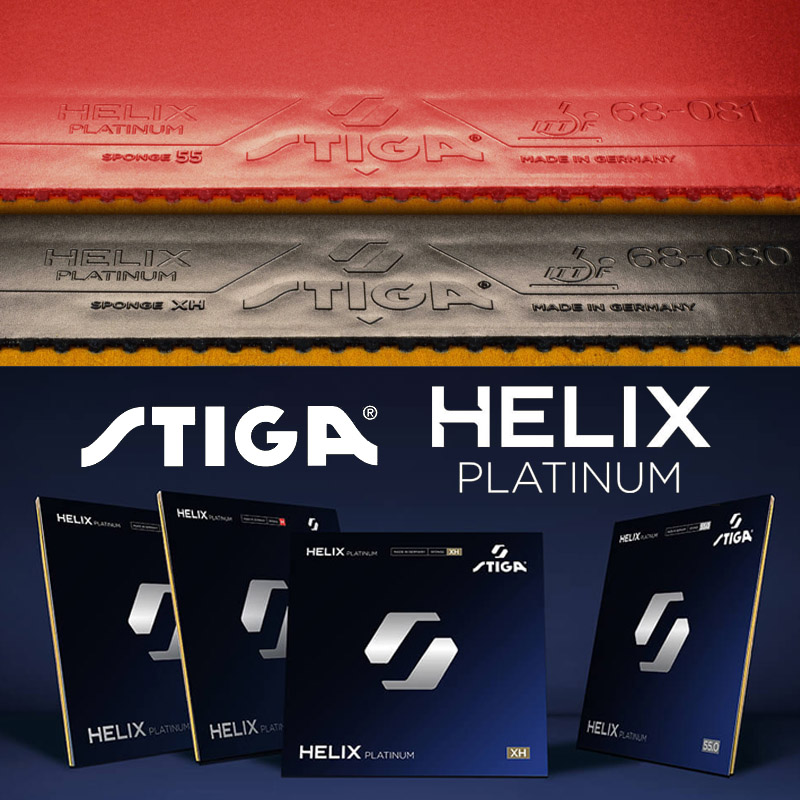 Table Tennis Elite Series - STIGA HELIX Platinum Series Tafeltennisrubber High
