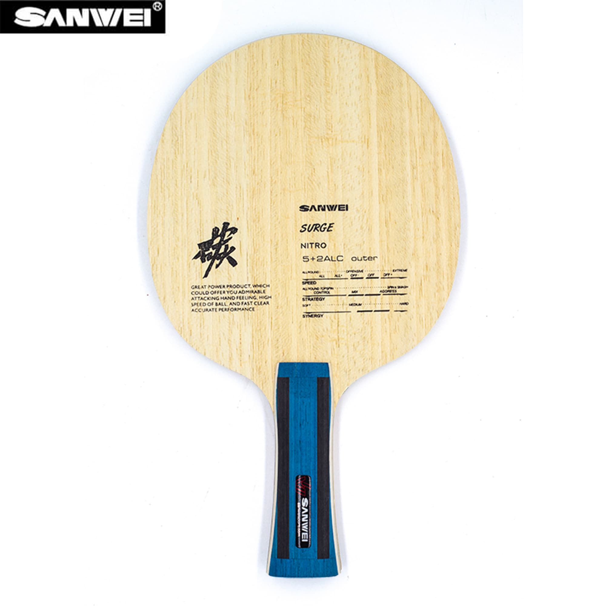 Table Tennis Launcher - SANWEI Nitro ALC Tafeltennisblad