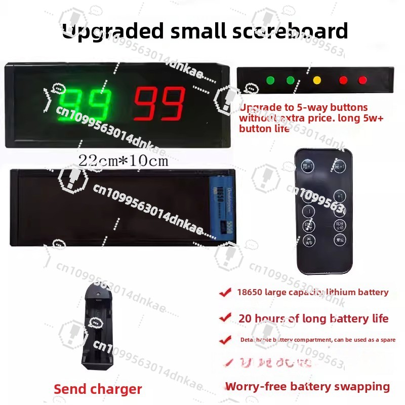 Table Tennis Score - Basketbalwedstrijd Elektronisch scorebord Led-flip scorebord Timer