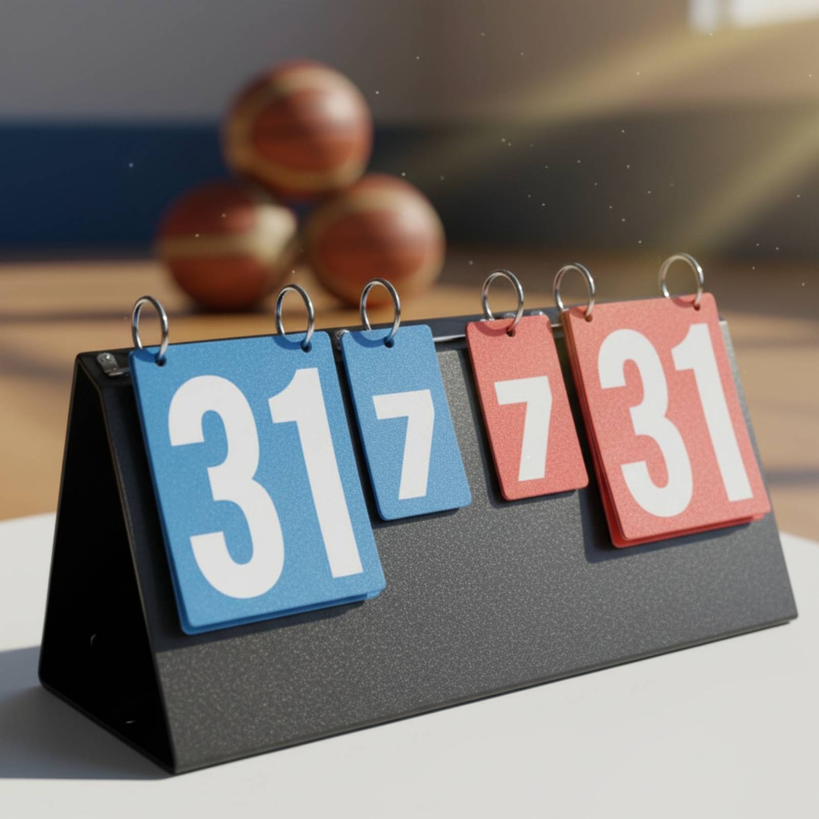 Table Tennis Score - Draagbaar omklapbaar scorebord Multi-sport omklapbaar scorebord