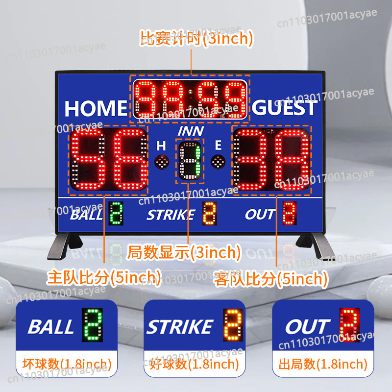 Table Tennis Score - Scorebord voor sportwedstrijden, met tijdregistratie en