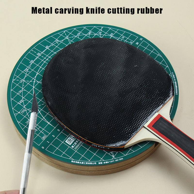Table Tennis Kit - Nieuwe tafeltennisrubber roterende snijmattenset DIY-snijgereedschap met