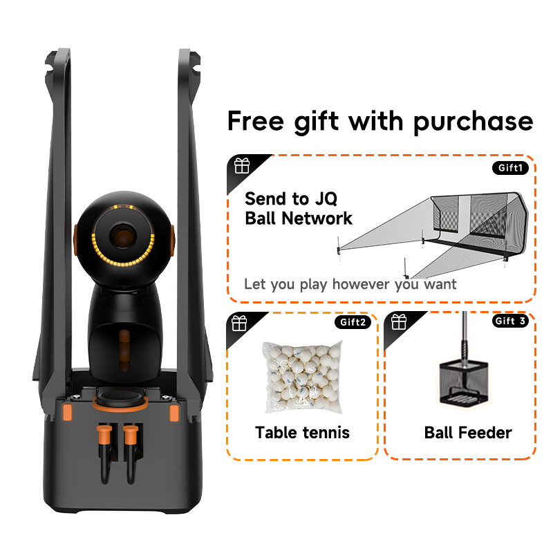 Table Tennis Trainer - Tafeltennisrobot met balrecycling, ingebouwde vooraf ingestelde