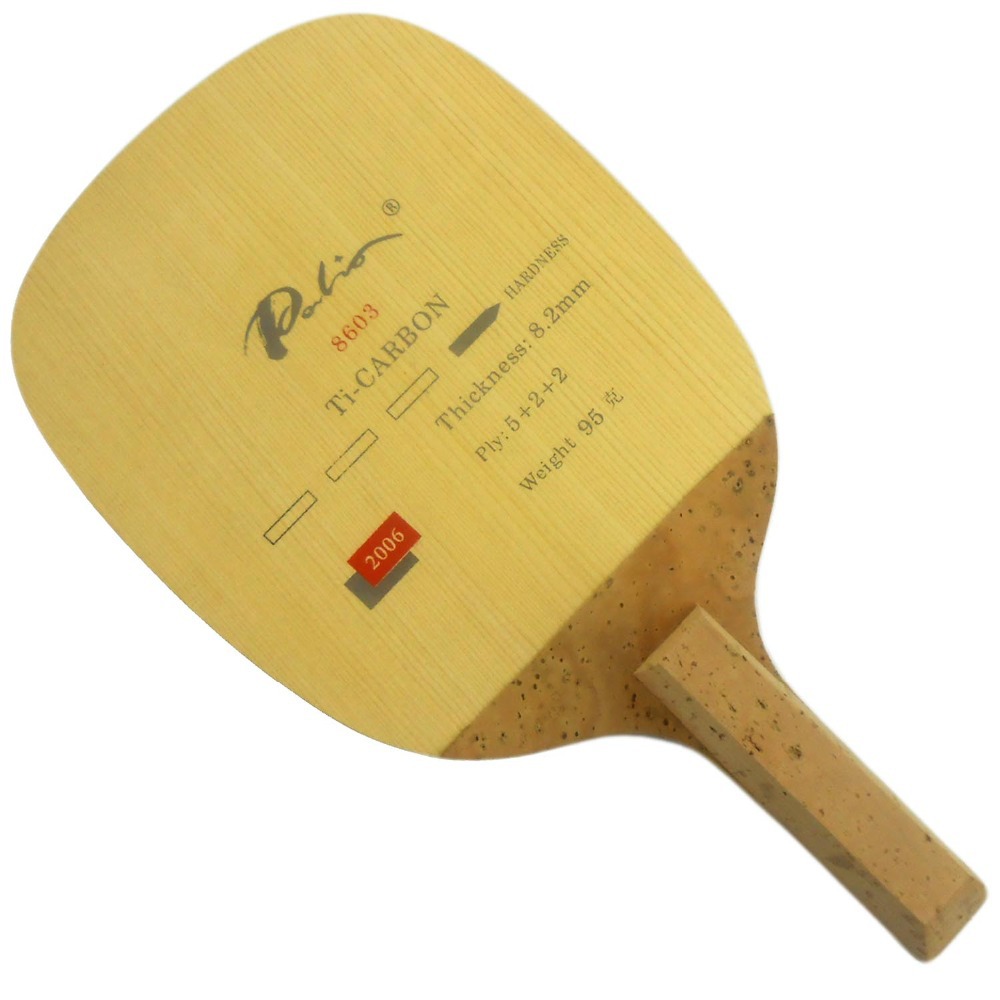Table Tennis Launcher - Palio 8603 Carbon Titanium Tafeltennisblad Racket