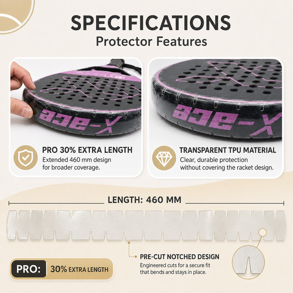 X-ACE Padel Racket Edge Guard  - Side Tape Racket recensie en prijs