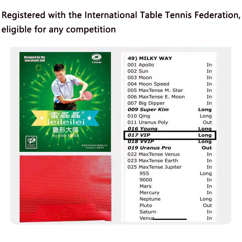 YINHE Lange Puistjes OX Tafelt - Table Tennis Single recensie en prijs