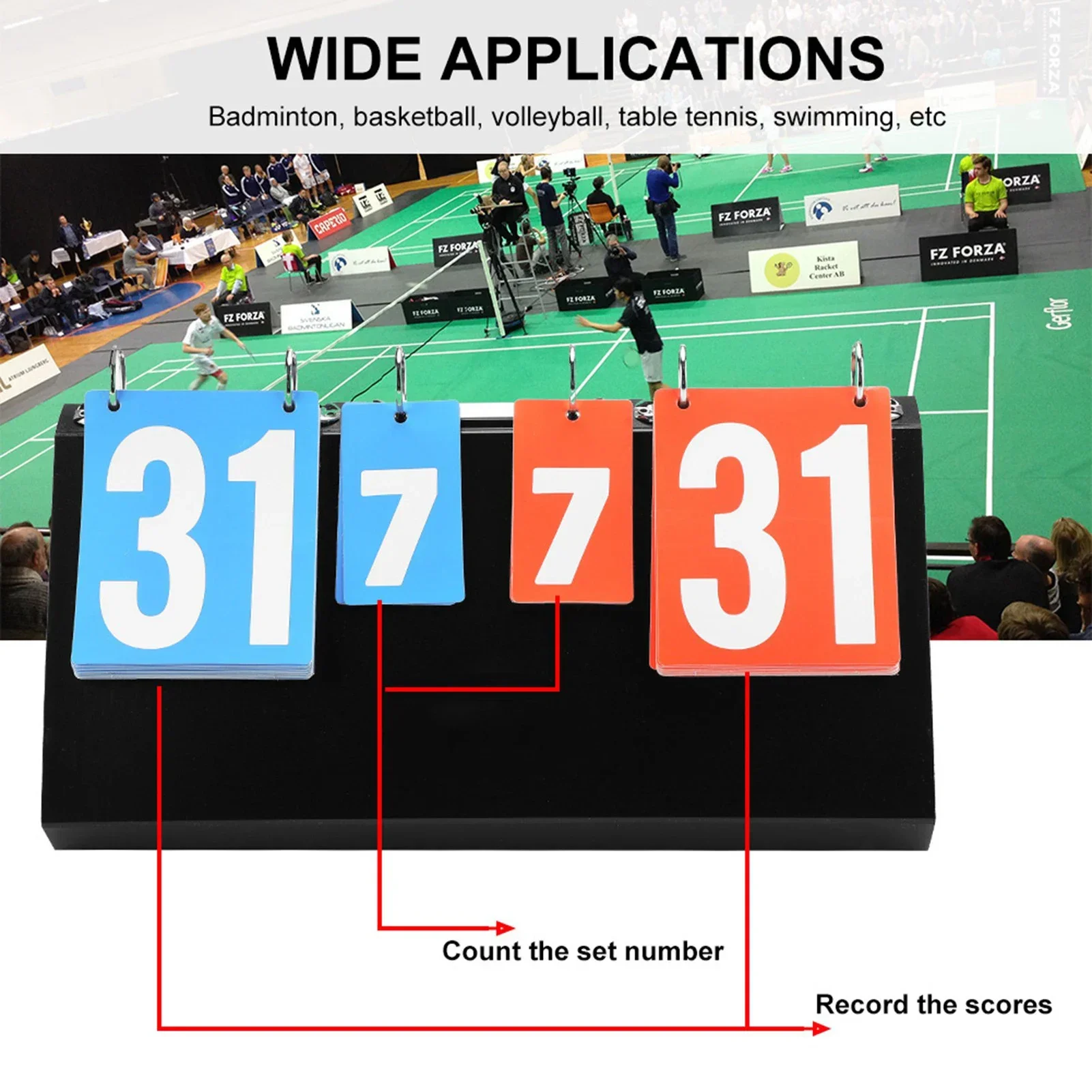 4-cijferig scorebord voor spor - Table Tennis Score recensie en prijs