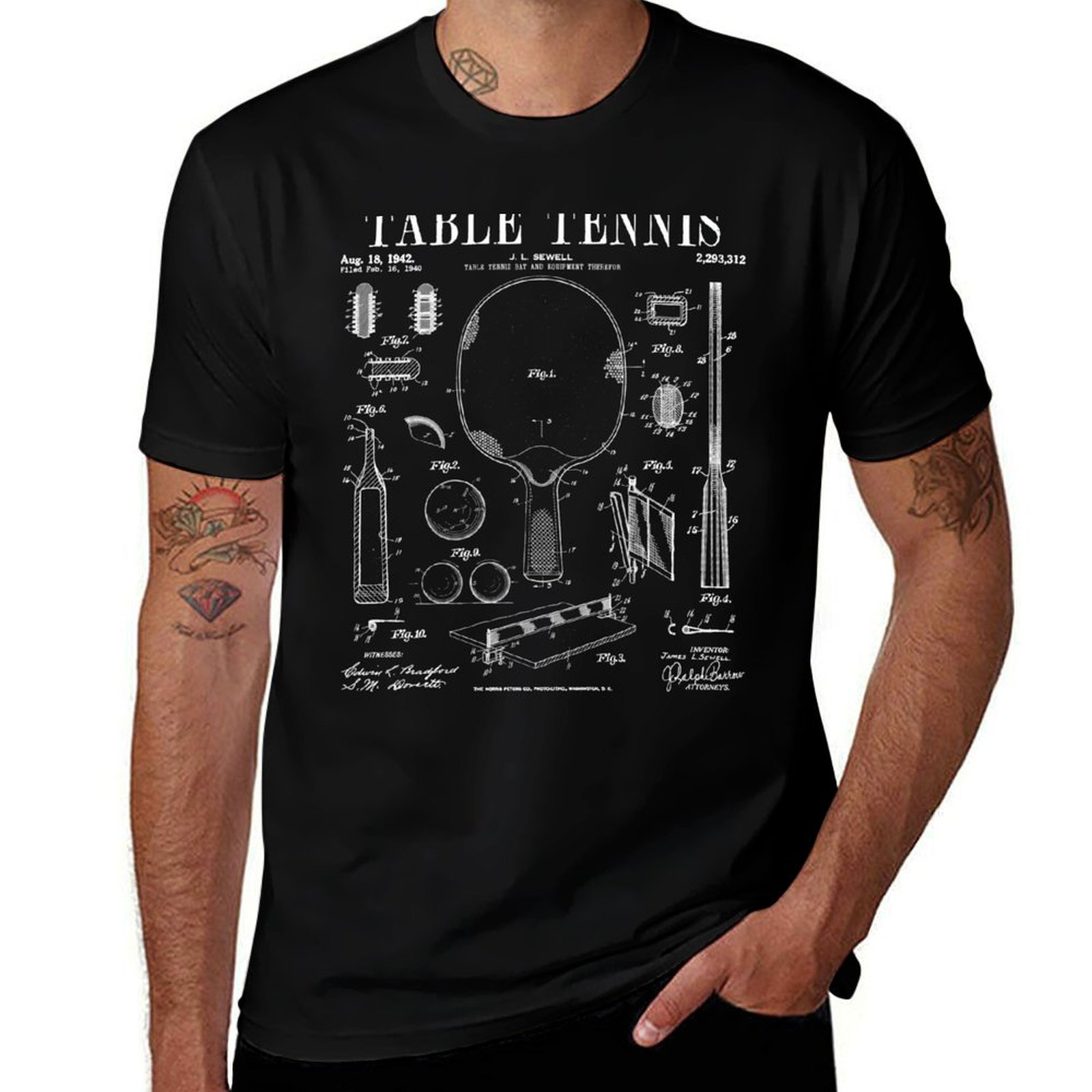 Tafeltennis Ping Pong Oud Vint - Table Tennis Drawing recensie en prijs