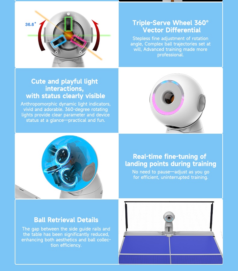 Geüpgradede elektrische intell - Table Tennis Trainer recensie en prijs