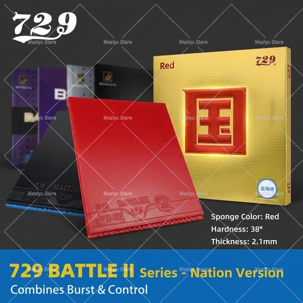 729 BATTLE 2 NATIONAL Blue Spo - Table Tennis Pro recensie en prijs